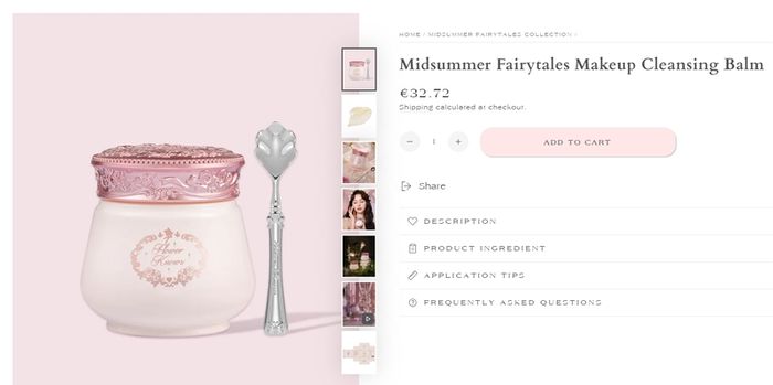 Flower Knows Midsummer Fairytale Makeup Cleansing Balm