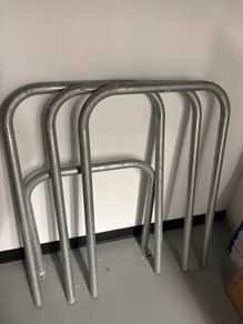 Bicycle hoop security stand Sheffield stand