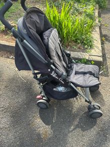 Silver cross buggy and footmuff