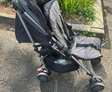 Silver cross buggy and footmuff
