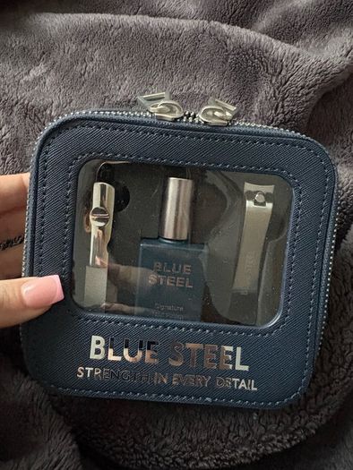 14 day manicure blue steel strengthen every detail set