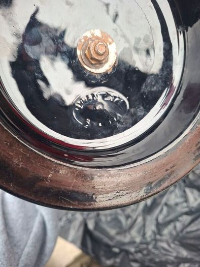 Beautiful Antique Victorian British made Cranberry Oil Lamp