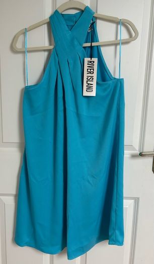 River Island blue mini dress