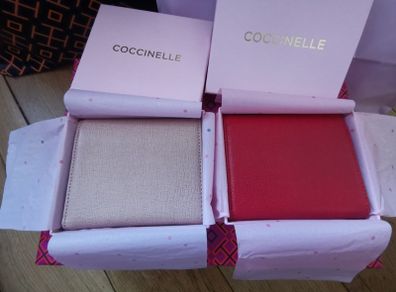 Brand New Authentic Coccinelle RED wallet with gift box