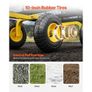 900 Lbs Heavy Duty Steel Garden Cart, Garden Wagon Cart on Wheels, Outdoor Metal Yard Utility Wagon Carts with 10" Tires and Mesh Removable Sides(Convert to Flatbed) and 180 Rotating Handle Image 4