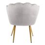 Grey Genesis Flora Accent Chair with Petal Back Armchair Image 4