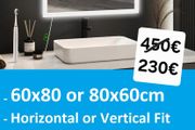 LED Bathroom Mirror Shaver Socket Bluetooth Antifog