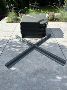 Parasol base plates x 4