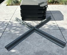 Parasol base plates x 4