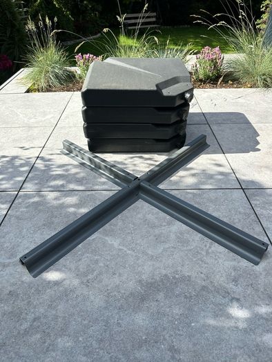 Parasol base plates x 4
