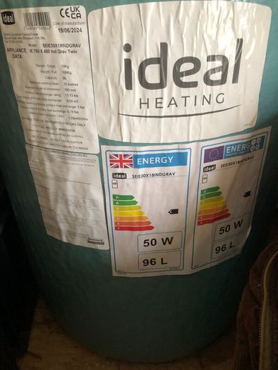 double hot coil water cylinder