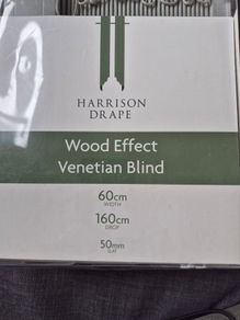 Faux wood Venetian blind