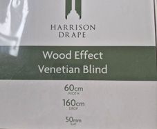 Faux wood Venetian blind