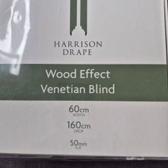 Faux wood Venetian blind