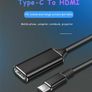 Type-C to HDMI HD TV Adapter USB 3.1 4K Converter For PC Laptop Tablet Phone Image 7