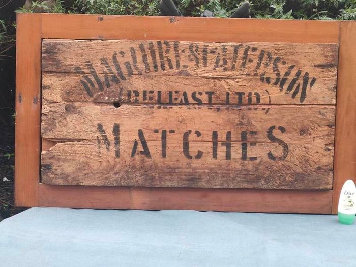 Large Art Deco Irish wooden sign