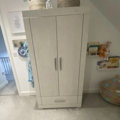 Silver Cross Coastline Oak Nursery Wardrobe & Changing Unit