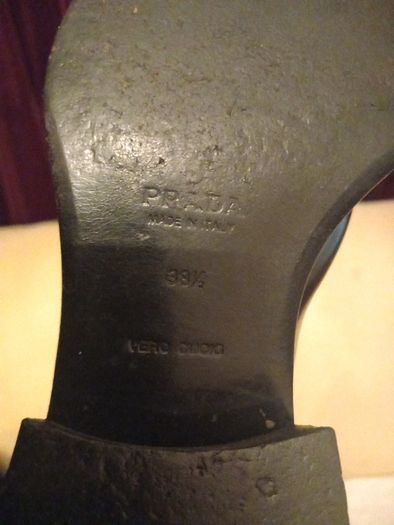 Prada Black All Leather Knee High Boots 38.5