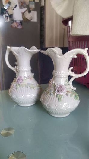 Antique Rare Belleek Pitchers