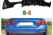 For Bmw 4 Series F32 F33 F36 Rear Diffuser Spoiler M Sport Performance Twin Exhaust Rear Bumper