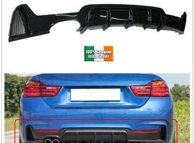 For Bmw 4 Series F32 F33 F36 Rear Diffuser Spoiler M Sport Performance Twin Exhaust Rear Bumper