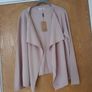 Gallery  Blush Waterfall  Front  Cardigan.   S. 14  B.N.W.T. Image 2