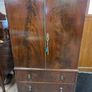 Antique Georgian-style Mahogany Linen Press Image 2