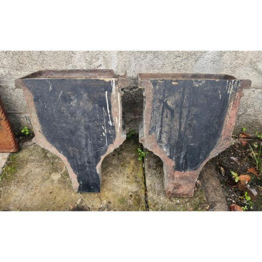 Pair of Cast Iron Hoppers KAS1137