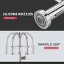Kitchen Tap, Spring Sink Mixer Taps with Pull Down Sprayer, 2 Spray Modes High Arc Swivel 360 Single Handle Lever Kitchen Tap (Brushed Nickel Image 5