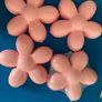 4 x IKEA Flower wall lights - pink flower Image 3