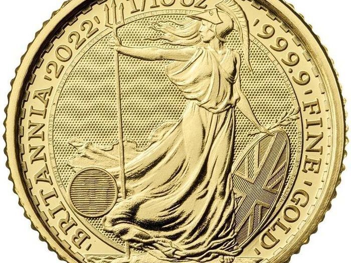 Great Britain 1/10 oz Gold Coin Britannia 2022 ( In Capsule)