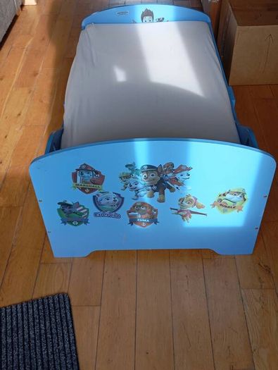 Paw Patrol toddler bed with mattress