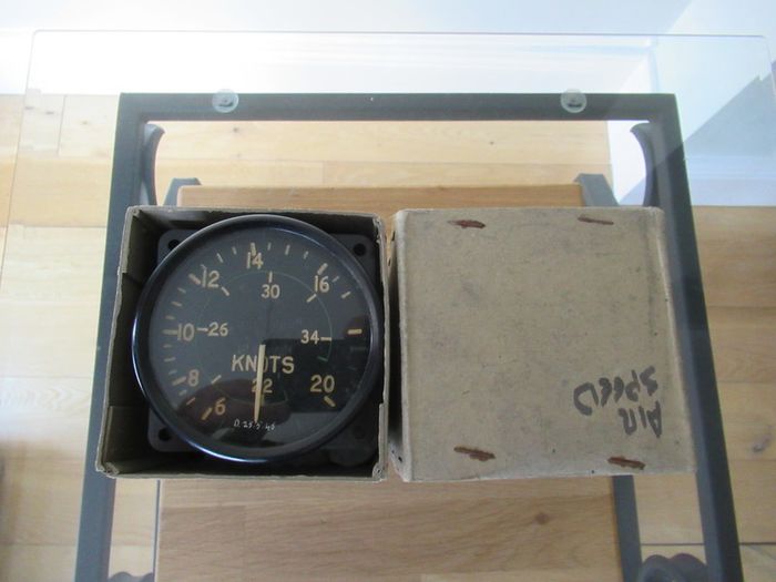 1944 WW2 Lancaster Bomber Airspeed Indicator Ref 6A/1294 340 Knots Gauge RAF Vintage Active
