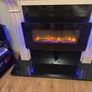marble fireplace and electric fire Image 10