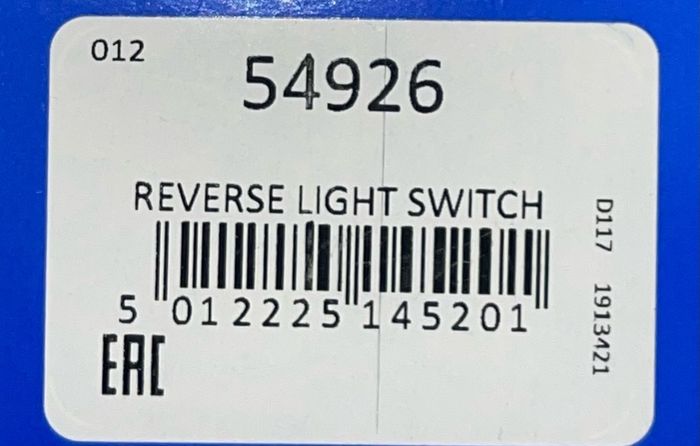 Reverse Light Switch Intermotor 54926