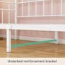3ft Sofa Bed Steel Slats Platform Bed Frame 90x190 cm Children Bed For Living Room Guest Room Image 4