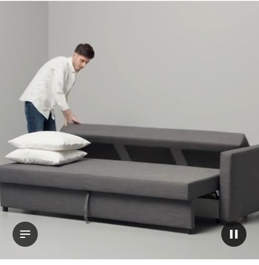 Three-seat sofa-bed