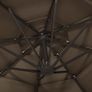 4-Tier Parasol with Aluminium Pole Taupe 3x3 m Image 4