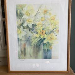 Watercolourist Karen Armitage limited edition print of daffodil