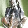 Antique Asian Chinese Carved Soapstone Man Figurine Sculpture Image 2