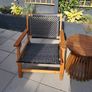 outdoor bistro table and 2 chairs Image 2