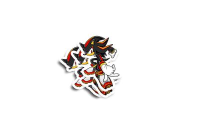 Shadow The Hedgehog Glossy Stickers 2-Pack