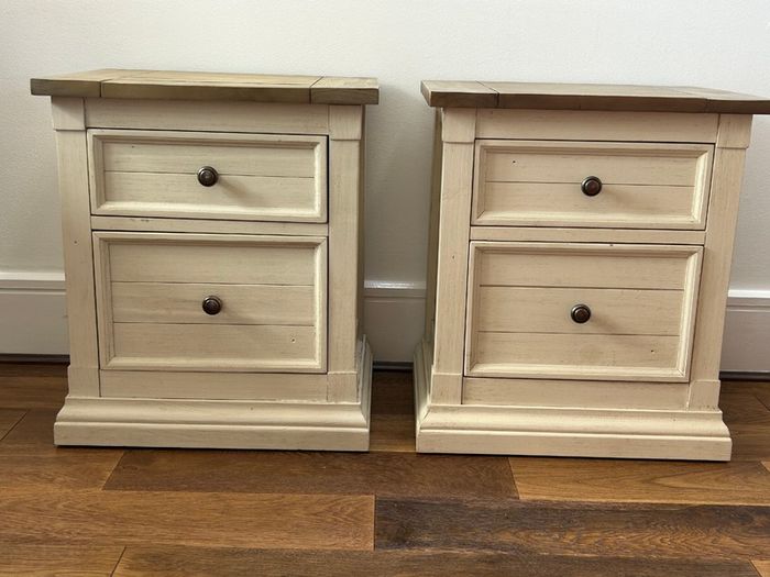 Rustic Bedside Lockers x 2