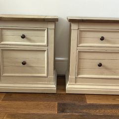 Rustic Bedside Lockers x 2