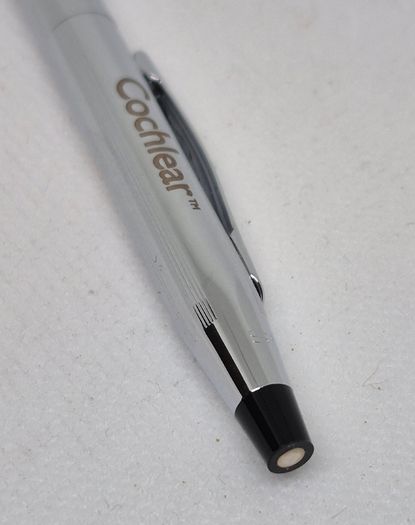 Cross Chrome Ballpoint Pen Cochlear Logo