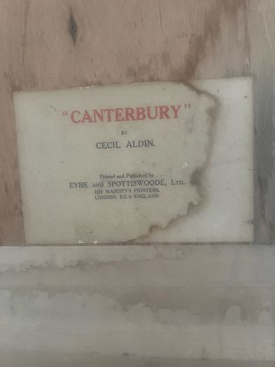 Cecil Aldin "Canterbury " signed in Pencil frame size 25x38 inches