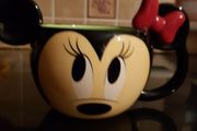 Minnie Mouse Official Disney Store COFFEE Mug with Ears, Red Bow