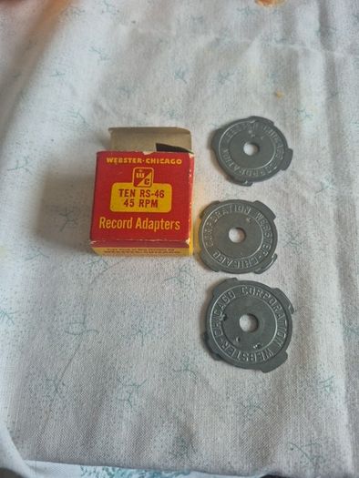 Webster-Chicago Corporation RS-46 Metal 45 RPM Record Adapters