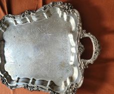 Vintage Silver-Plated FB Rogers  Butler's Tray