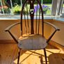 Pair of Vintage Ercol Blonde Swan Back Carver Dining Chairs Image 9